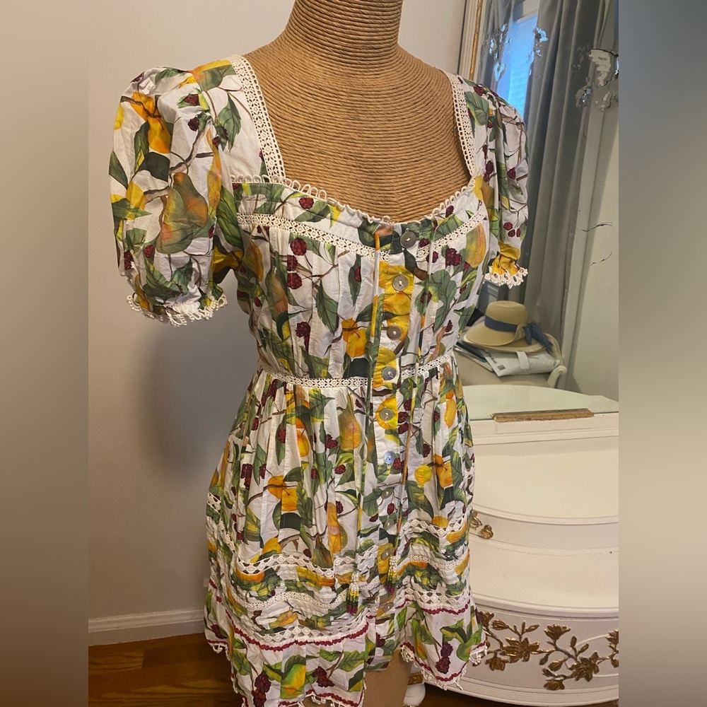 Farm Rio Floral Button-Down Dress